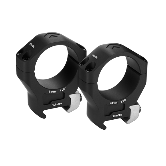 Picture of Arken Riflescope Rings - Halo Ti, 7075-T6 Aluminum, 34mm, (1.26"), Matte Black