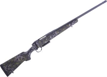 Picture of Bergara Premier Canyon Bolt Action Rifle - 308 Win, 20", 1:10", No. 4 Taper Fluted, Ommi Muzzle Brake, Sniper Grey Cerakote, AG Carbon Fiber Stock With Swamper Rogue, 3rds