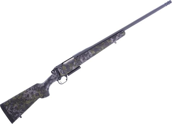 Picture of Bergara Premier Canyon Bolt Action Rifle - 308 Win, 20", 1:10", No. 4 Taper Fluted, Ommi Muzzle Brake, Sniper Grey Cerakote, AG Carbon Fiber Stock With Swamper Rogue, 3rds