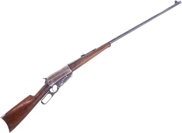 Picture of Used Winchester Model 1895 Lever-Action Rifle, 30 U.S. (30-40 Krag), 28" Barrel, Wood Stock, 1914 Mfg, Crecent Buttplate, Fair Condition