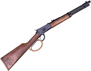 Picture of Canuck Wrangler Boss Lever Action Rifle - 357 Mag, 16.5", 1/2-28 Threaded, Case Hardened Steel Receiver With Picatinny rail, Matte Oiled Walnut stock , Fibre Front sight, 8+1rds