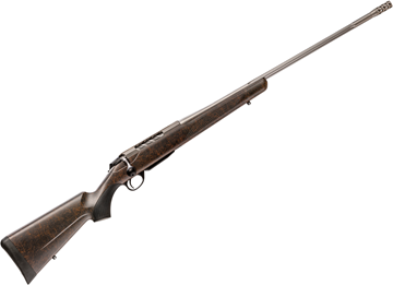 Picture of Tikka T3X Lite Roughtech Bolt Action Rifle - 300 Win Mag, 24.3", Fluted Stainless Barrel, 5/8-24 Threaded With Brake, Black/Orange Web Camo Synthetic Stock, Standard Trigger, 3rds, No Sights