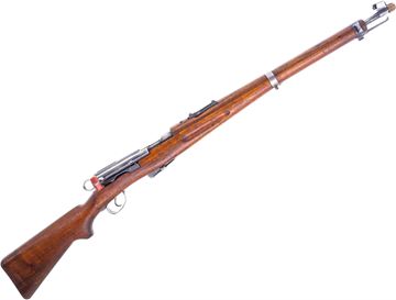 Picture of Used Schmidt Rubin K11 Bolt-Action 7.5x55mm, 24" Barrel, Full Military Wood, With Muzzle Cap, One Mag, Good Condition