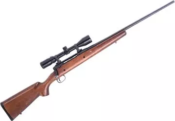Picture of Used Savage Axis Bolt-Action Rifle, 308 Win, 22.4" Barrel, Blued, Wood Stock, Bushnell Banner 3-9x40 Riflescope, Accu-Trigger, 1 Magazine, Good Condition