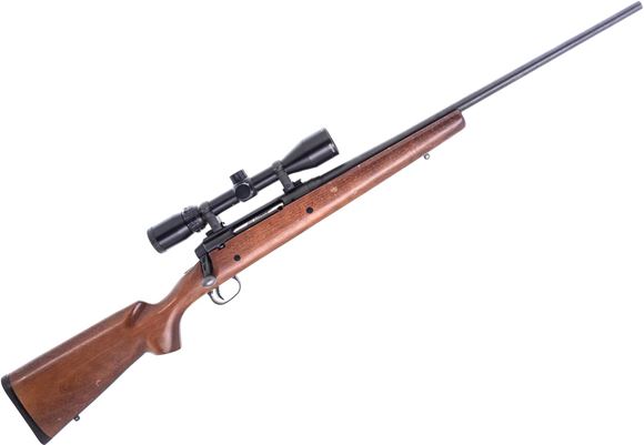 Picture of Used Savage Axis Bolt-Action Rifle, 308 Win, 22.4" Barrel, Blued, Wood Stock, Bushnell Banner 3-9x40 Riflescope, Accu-Trigger, 1 Magazine, Good Condition