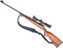 Picture of Used CZ 452-2E ZKM Bolt-Action Rifle, 22 LR, 24.5" Barrel, Blued, Wood Stock, Bushnell Banner 1-4x32 Riflescope, Camo Sling, 2 Magazines, Very Good Condition