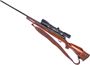 Picture of Used Weatherby Mark V Deluxe Bolt-Action Rifle, 300 Wby, 26" Barrel, Blued, Wood Stock, Bausch & Lomb 2.5-10x40 Riflescope, Leather Sling, Good Condition